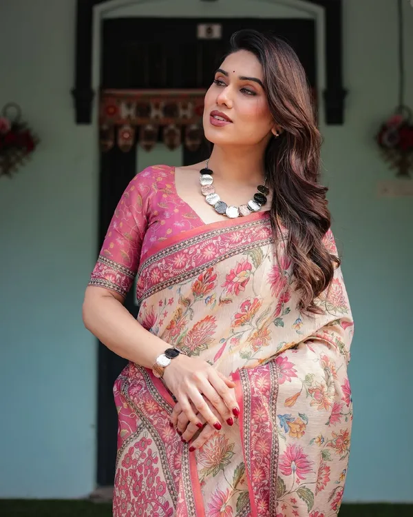 Premium_Pashmina_Printed_Sarees_With_Party_Wear_Look