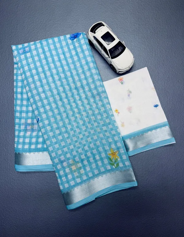 Sky_Blue_Premium_Linen_Sarees
