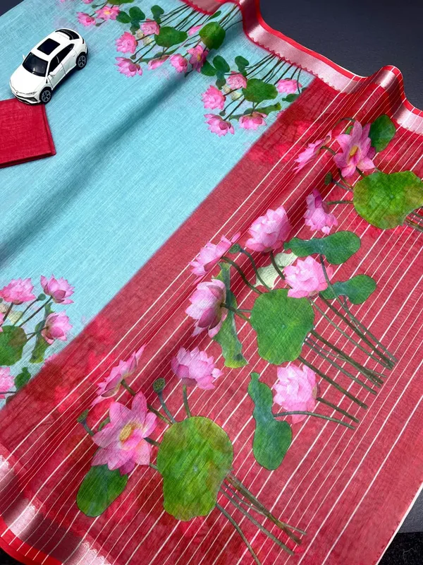 Soft_Linen_With_Jequard_Border_Saree