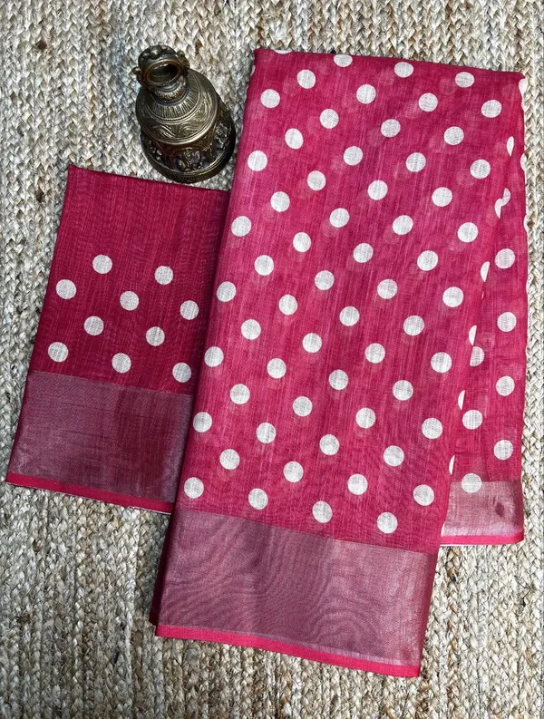 Multi_Colour_soft_linen_cotton_saree
