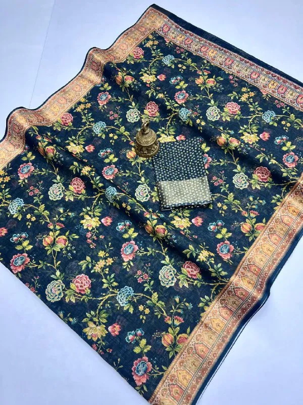 Multi_Colour_soft_linen_cotton_saree
