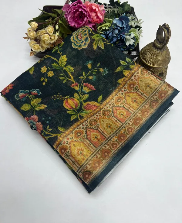 Multi_Colour_soft_linen_cotton_saree