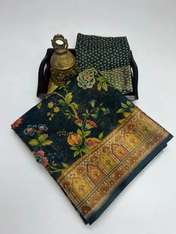 Multi_Colour_soft_linen_cotton_saree