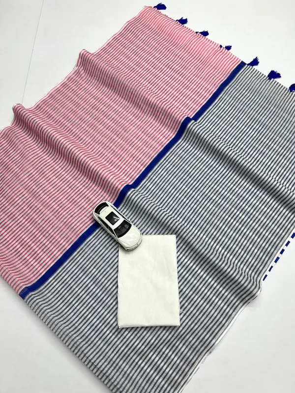 Multi_Colour_soft_linen_cotton_saree