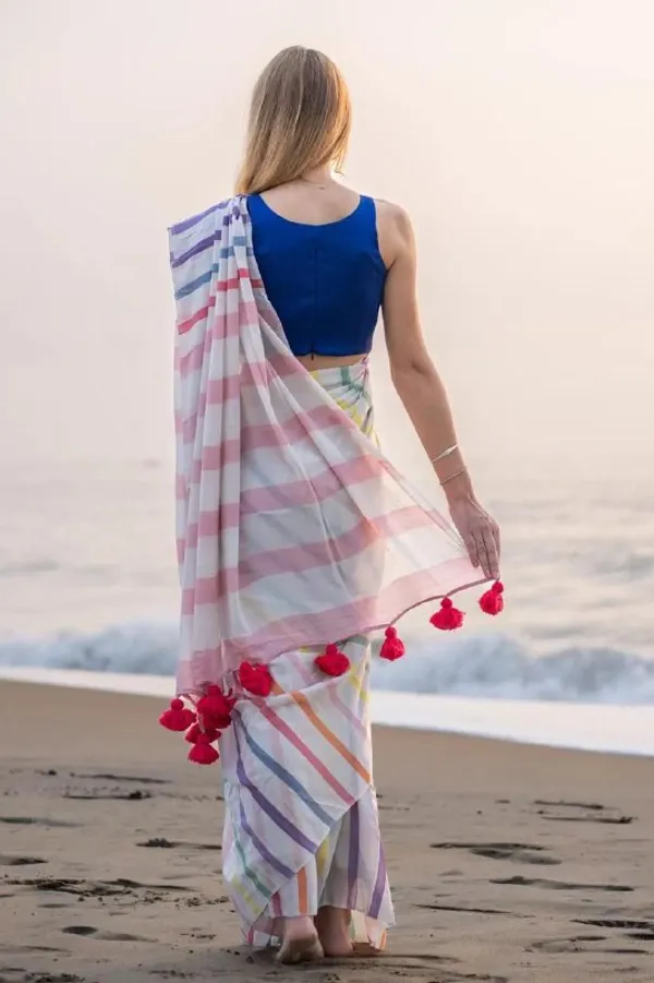Multi_Colour_soft_linen_cotton_saree