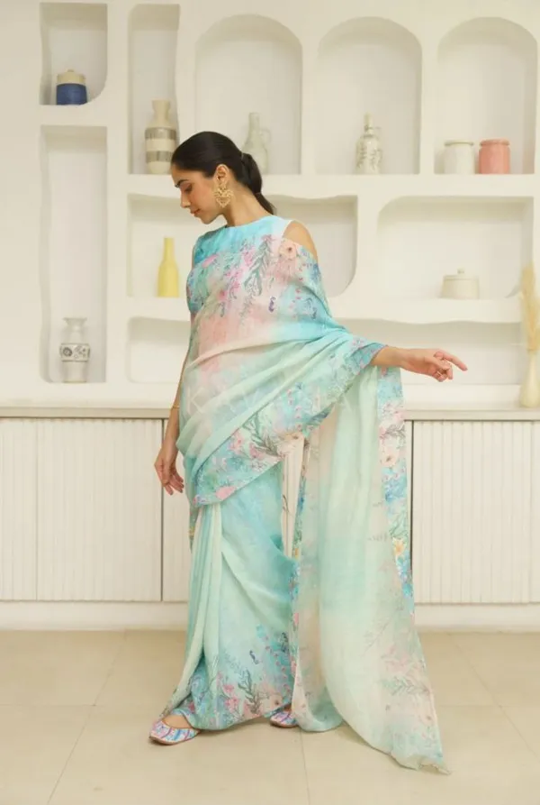 Sky_Blue_Premium_Soft_linen_Cotton_Saree_For_Women