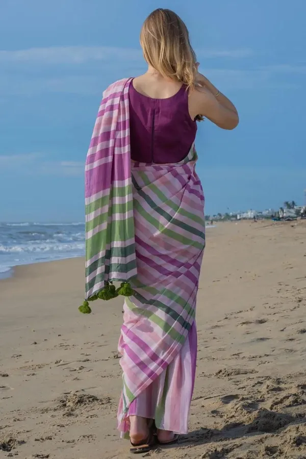Multi_Colour_soft_linen_cotton_saree