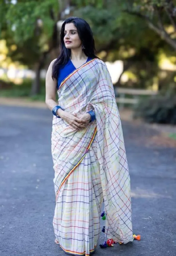 Multi_Colour_soft_linen_cotton_saree