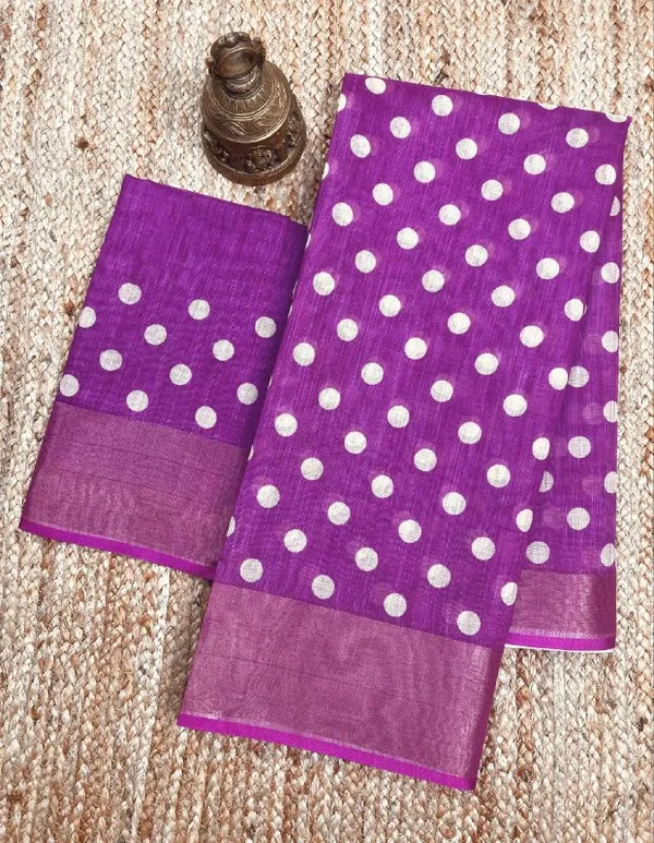 Multi_Colour_soft_linen_cotton_saree