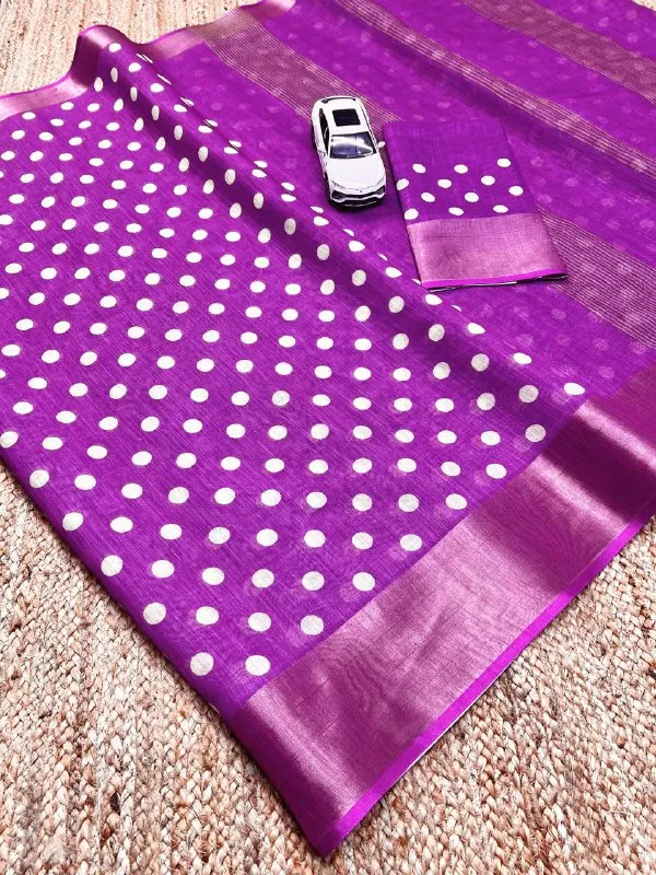 Multi_Colour_soft_linen_cotton_saree
