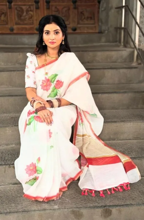 Multi_Colour_soft_linen_cotton_saree