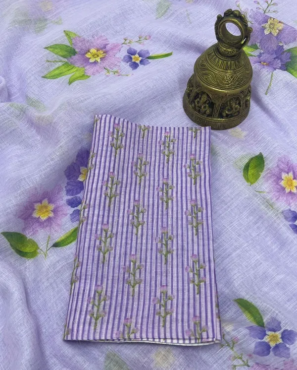 Lavender_Premium_Soft_linen_Cotton_Saree_For_Women