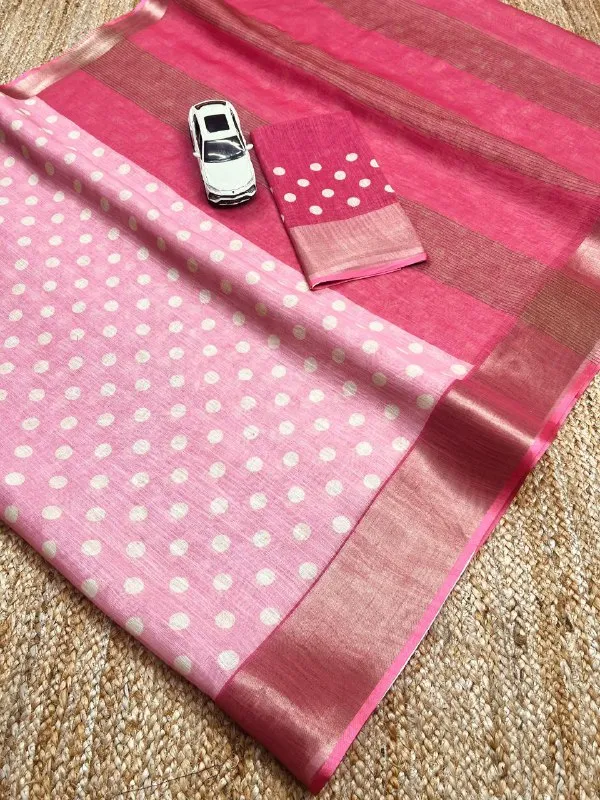 Multi_Colour_soft_linen_cotton_saree