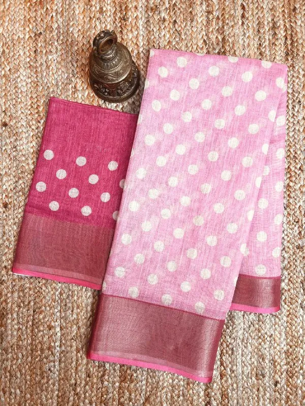 Multi_Colour_soft_linen_cotton_saree