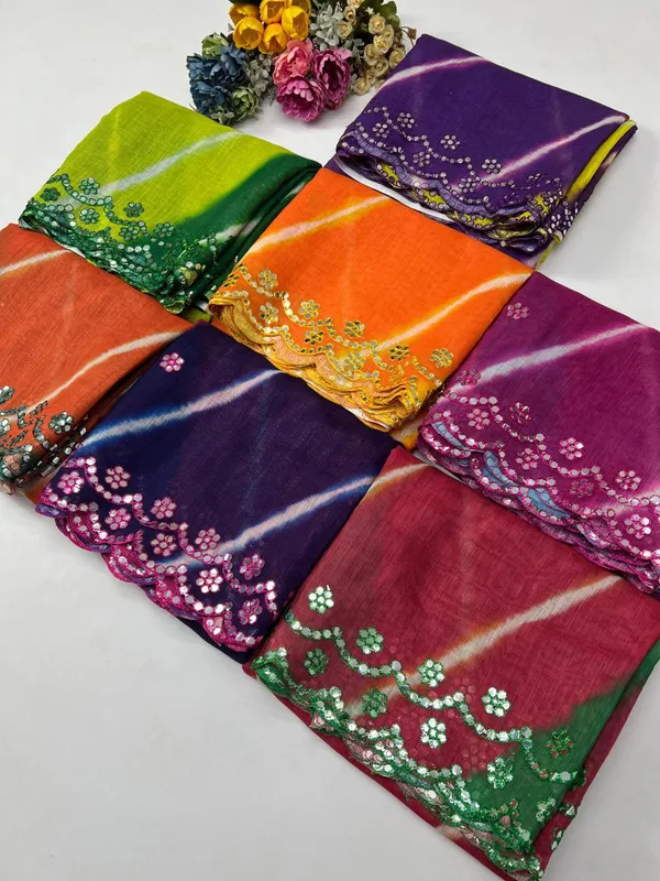 Multi_Colour_soft_linen_cotton_saree