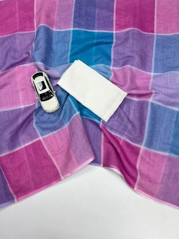 Multi_Colour_soft_linen_cotton_saree