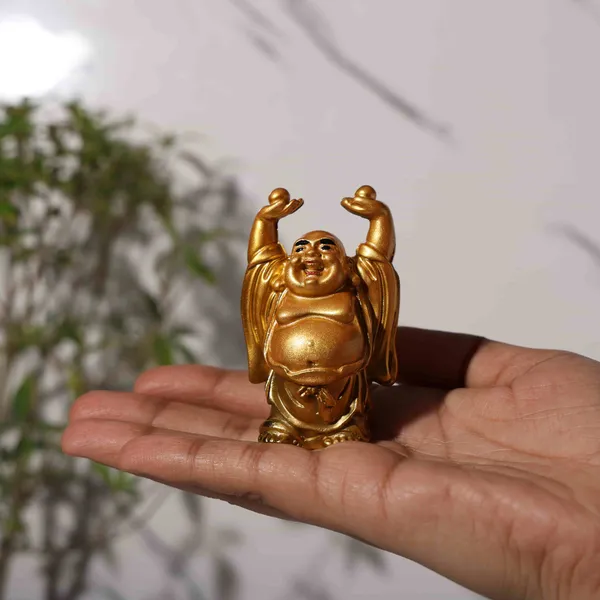 Golden_Laughing_Buddha_with_Raised_Hands_Design_for_Office_Desk_|_Home_Showcase_|_Money__and_Good_Luck_7CM
