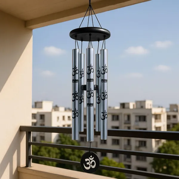 Big_Wind_Chime_for_Home_&_Balcony_Hanging_-_5_Pipe_OM_Design_Wind_Chime_for_Positive_Energy_&_Melody_Sound_(Silver)