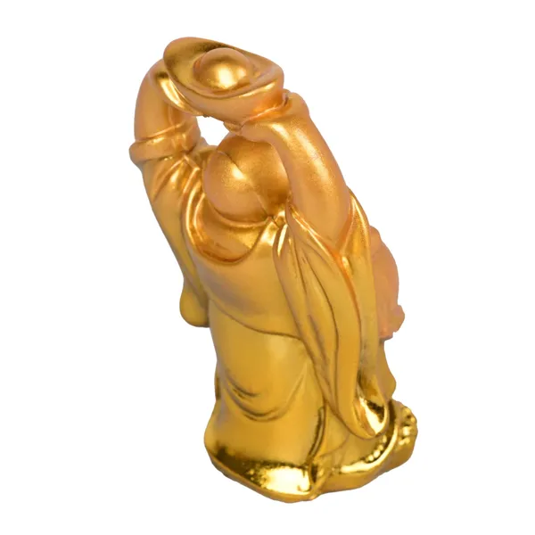Laughing_Buddha_Holding_Ingot_&_Raising_Hands_For_Sucess_|__Good_Luck_&_Prosperity_-7_CM