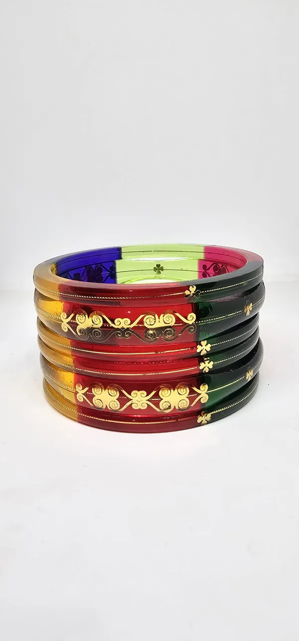 6_pcs_Set_18_Carats_-_18K_Gold_Bangles_For_Women