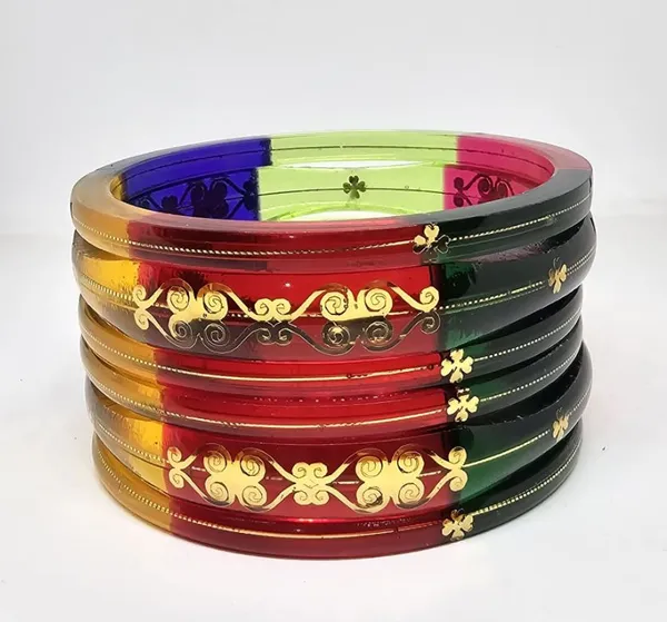 6_pcs_Set_18_Carats_-_18K_Gold_Bangles_For_Women