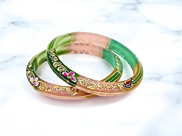 Multicolor_18_Carats_-_18K_Gold_Bangles_For_Women