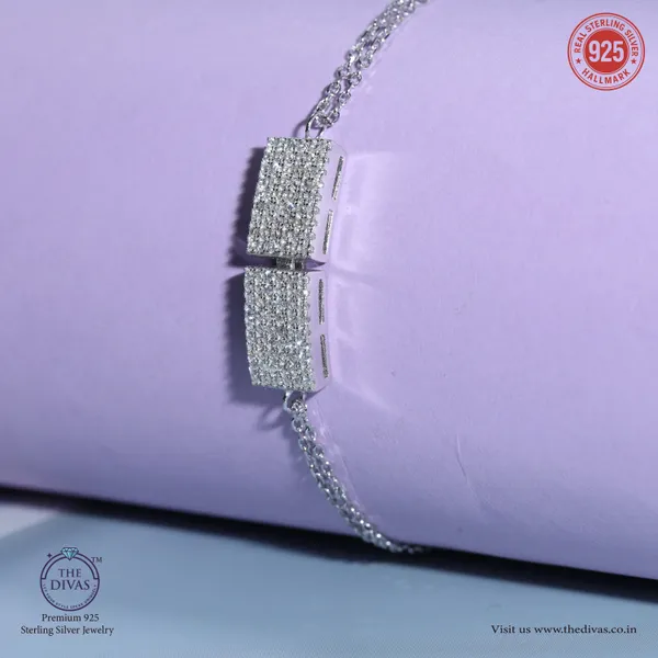 White_925_Sterling_Silver_Premium_Center_Bracelet