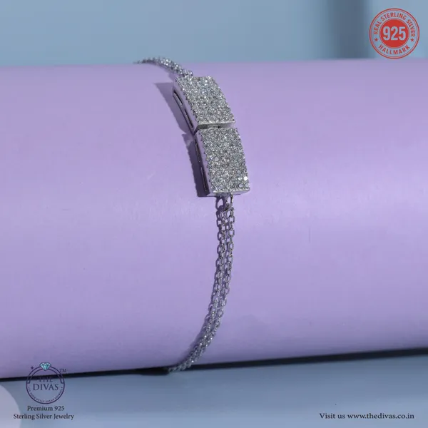 White_925_Sterling_Silver_Premium_Center_Bracelet