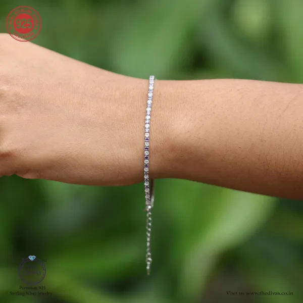 White_925_Sterling_Silver_Premium_Tennis_Bracelet