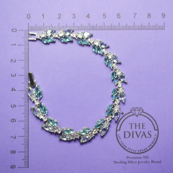 White_925_Sterling_Silver_Premium_Mint_Bracelet