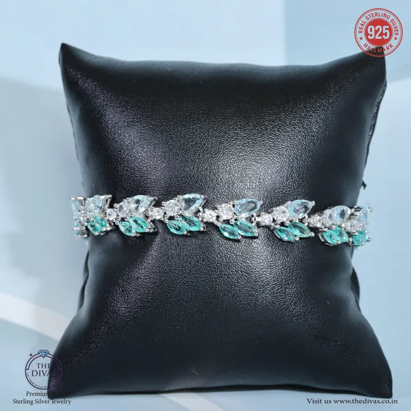 White_925_Sterling_Silver_Premium_Mint_Bracelet