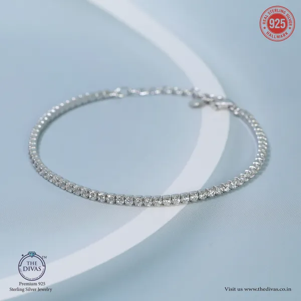 White_925_Sterling_Silver_Premium_Tennis_Bracelet
