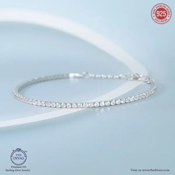 White_925_Sterling_Silver_Premium_Tennis_Bracelet
