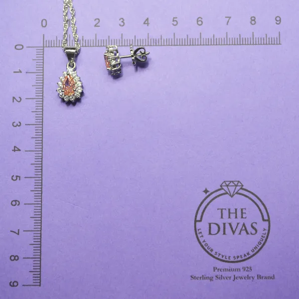 White_925_Sterling_Silver_Premium_Pendant_Set