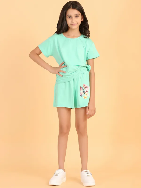 Back_Printed_Girl_With_Butterfly_Coord_Set_-_Light_Green_for_Girls