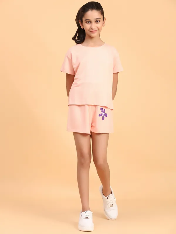 Back_Printed_Girl_Coord_Set_-_Peach_for_Girls