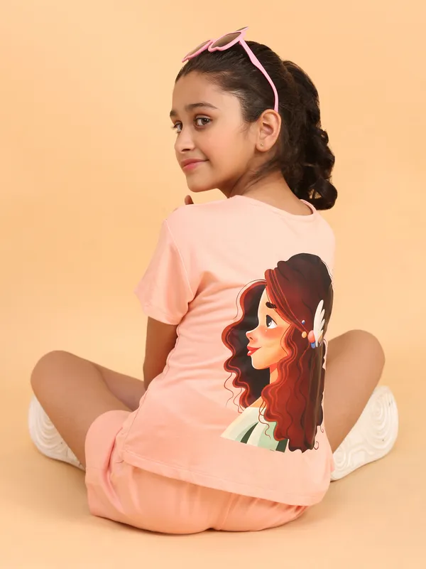 Back_Printed_Girl_Coord_Set_-_Peach_for_Girls