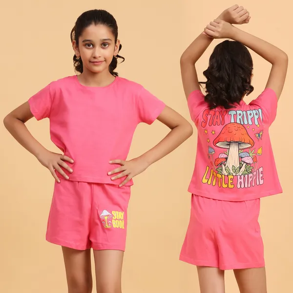Back_Printed_Mushroom_Coord_Set_-_Dark_Pink_for_Girls