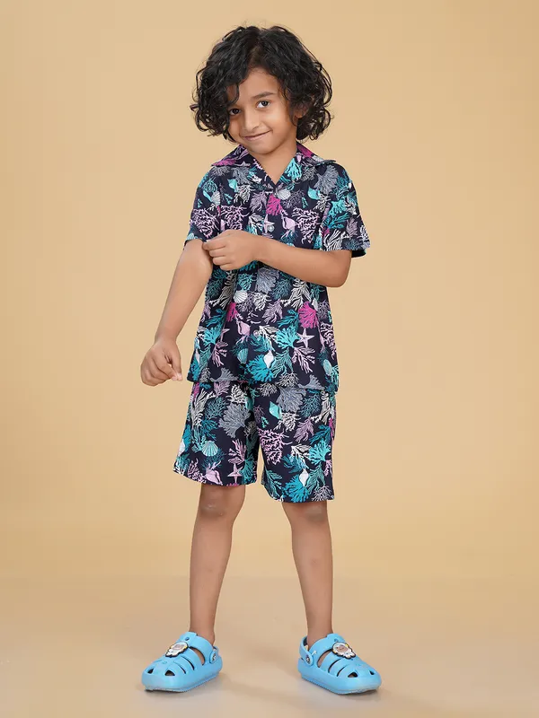 Marine_Print_Rayon_Co_Ord_Set-Black_for_Boys