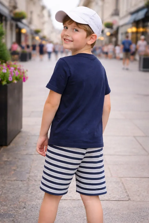 Astronaut_Print_T_Shirt_With_Shorts_Set_for_Boys
