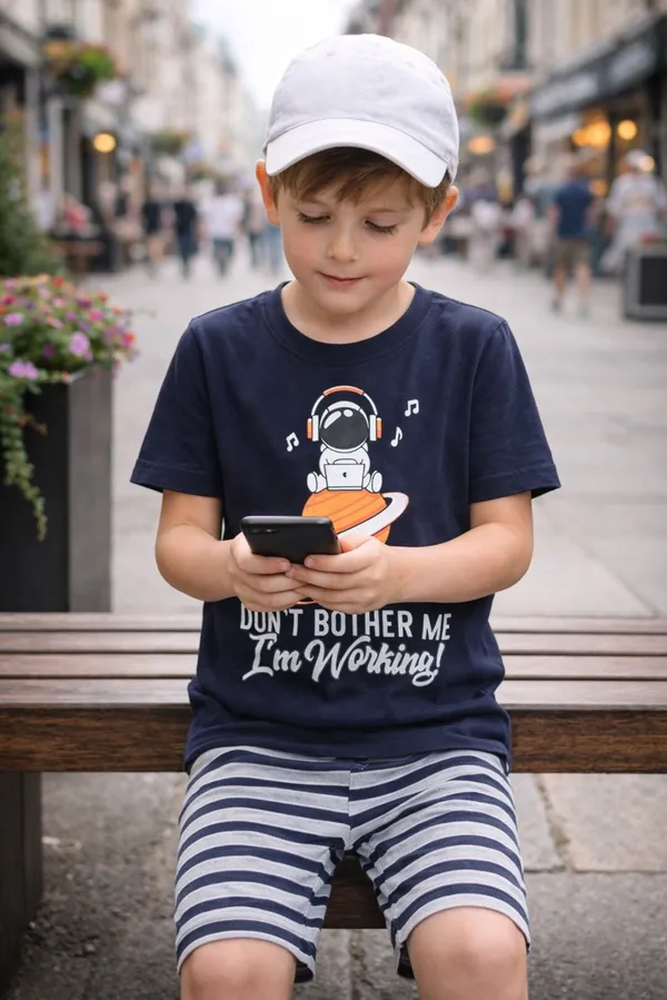 Astronaut_Print_T_Shirt_With_Shorts_Set_for_Boys