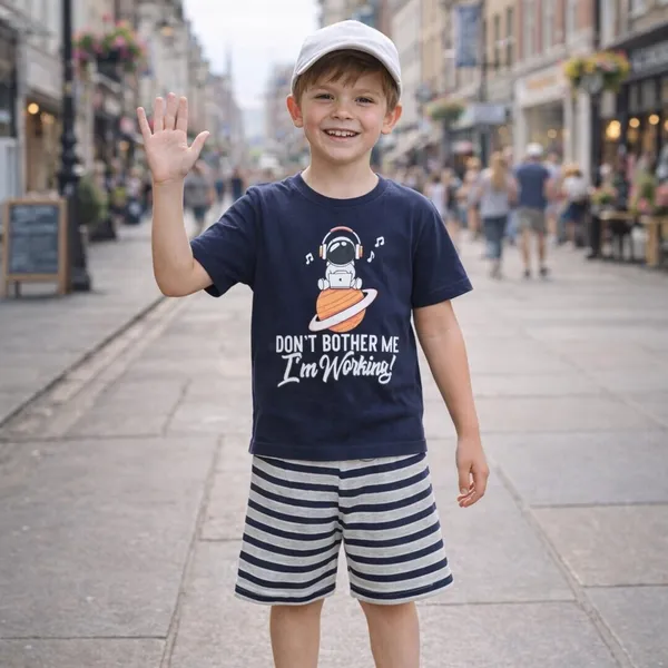 Astronaut_Print_T_Shirt_With_Shorts_Set_for_Boys