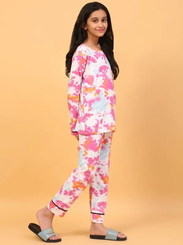 Ninos_Dreams_100%_Cotton_Knit_Full_Sleeves_Tie_Dye_Print_Night_Suit-Multicolor