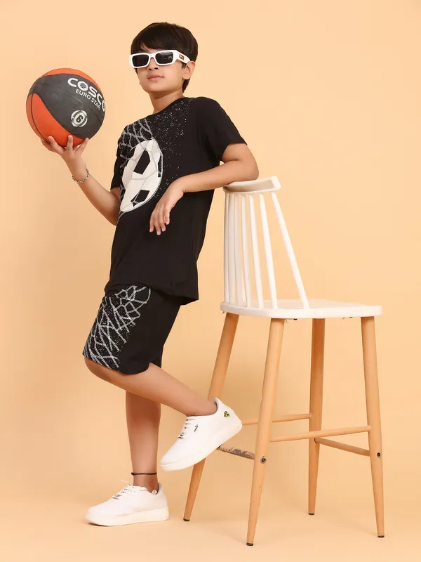 Footballer_Print_Coord_Set_With_T-Shirt_&_Shorts_for_Boys