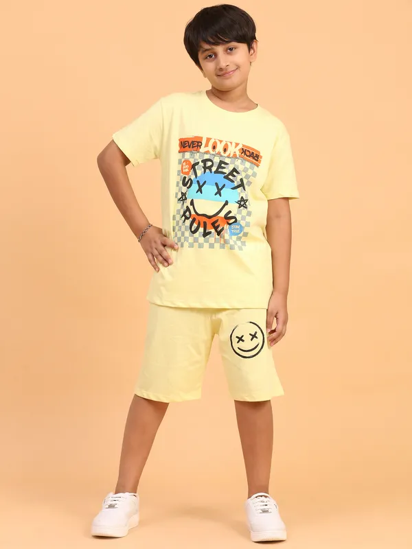 Street_Rules_Coord_Set_With_T-Shirt_&_Shorts_for_Boys