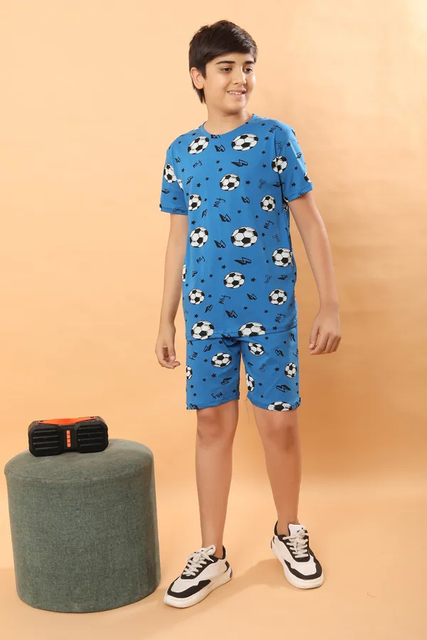Cotton_Coord_Set_With_Shorts-Football_Print_for_Boys