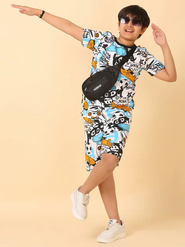 Boom_Skates_Print_Coord_Set_With_T-Shirt_&_Shorts-Multi_for_Boys
