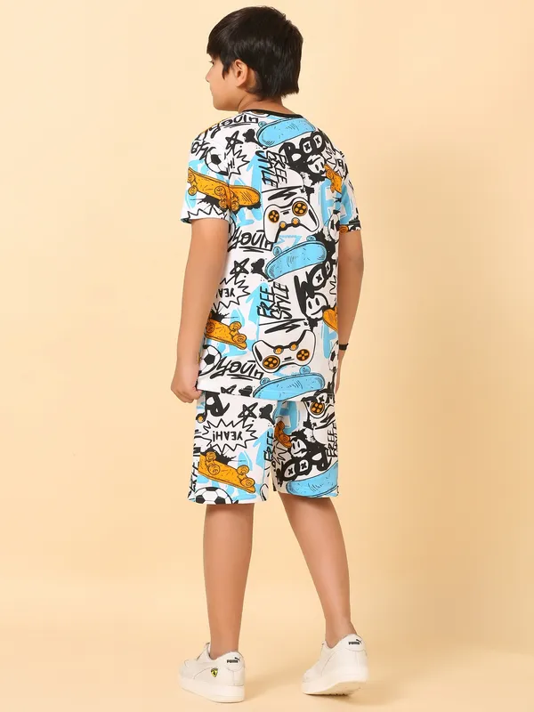 Boom_Skates_Print_Coord_Set_With_T-Shirt_&_Shorts-Multi_for_Boys