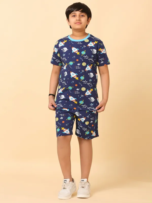 Out_Of_World_Print_Coord_Set_With_T-Shirt_&_Shorts_for_Boys