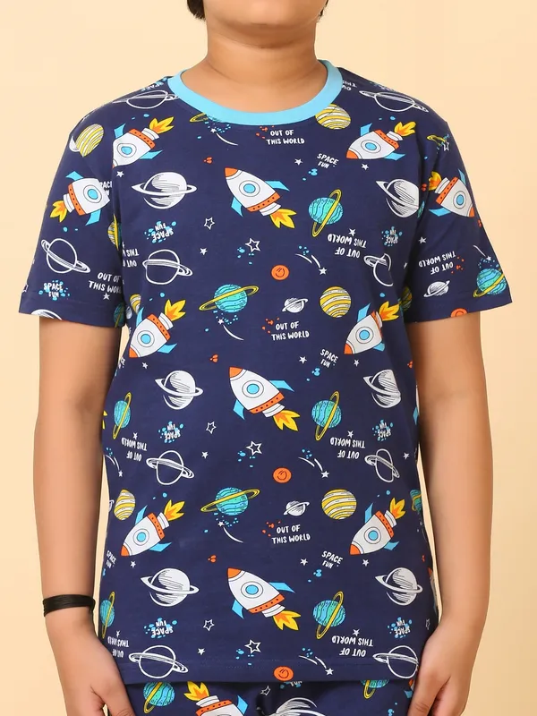 Out_Of_World_Print_Coord_Set_With_T-Shirt_&_Shorts_for_Boys